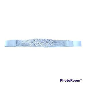 Charming Charlie Braided Rope Elastic Stretch Belt